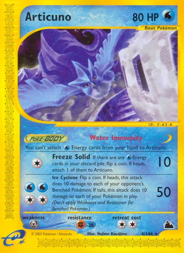 Articuno 4 Skyridge Pokesingles