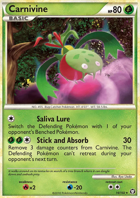 Carnivine 16 Triumphant Pokesingles