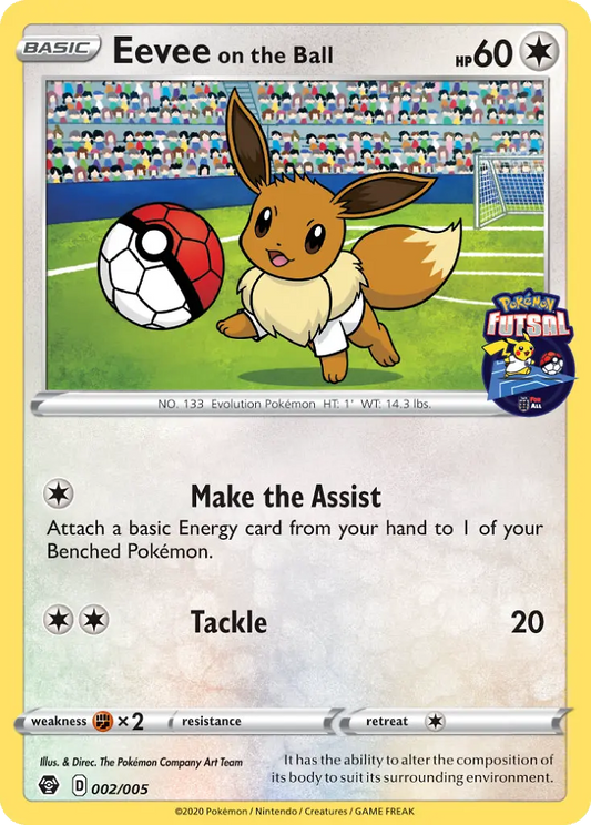 Eevee on the Ball 2 Pokémon Futsal 2020 Pokesingles