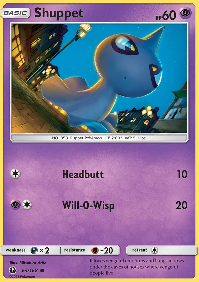 Shuppet 63 Celestial Storm Pokesingles
