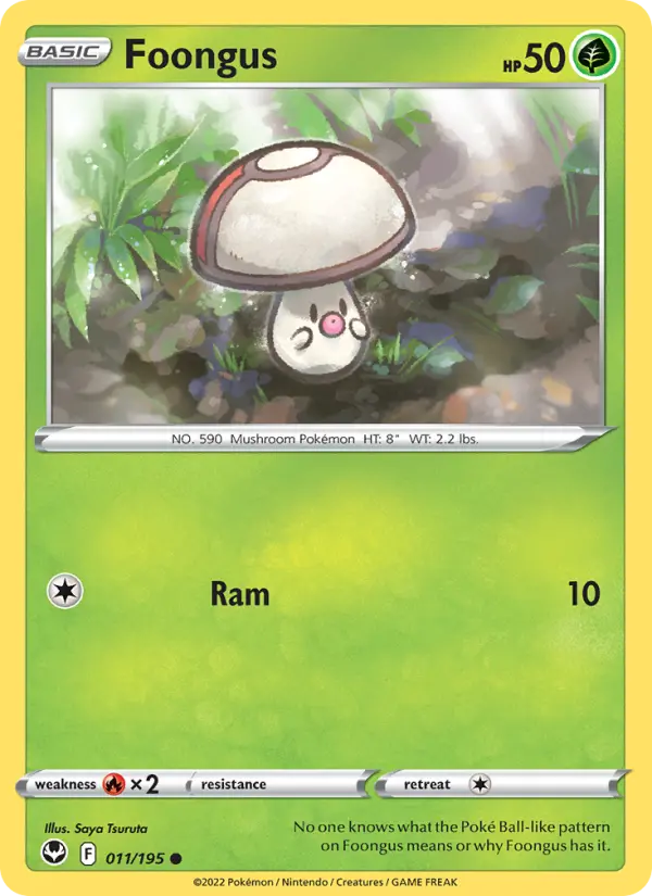 Foongus 11 Silver Tempest Pokesingles