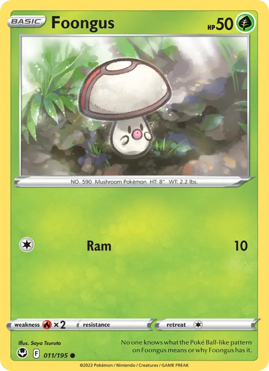 Foongus 11 Silver Tempest Pokesingles