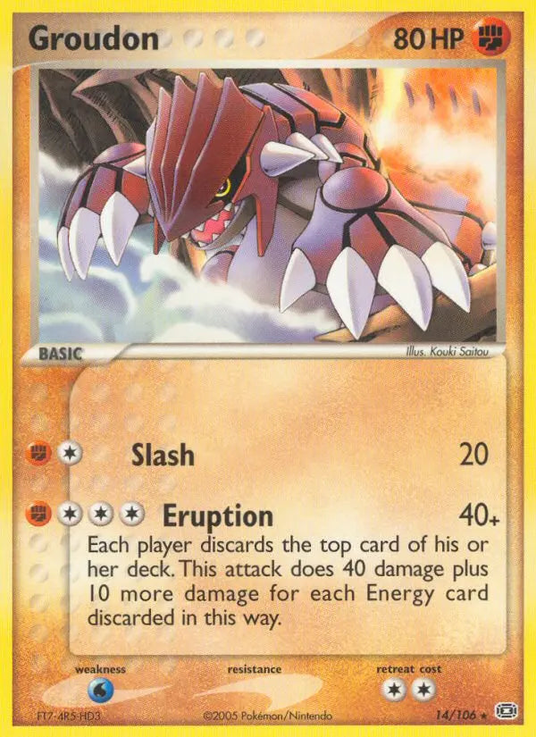 Groudon 14 Emerald Pokesingles