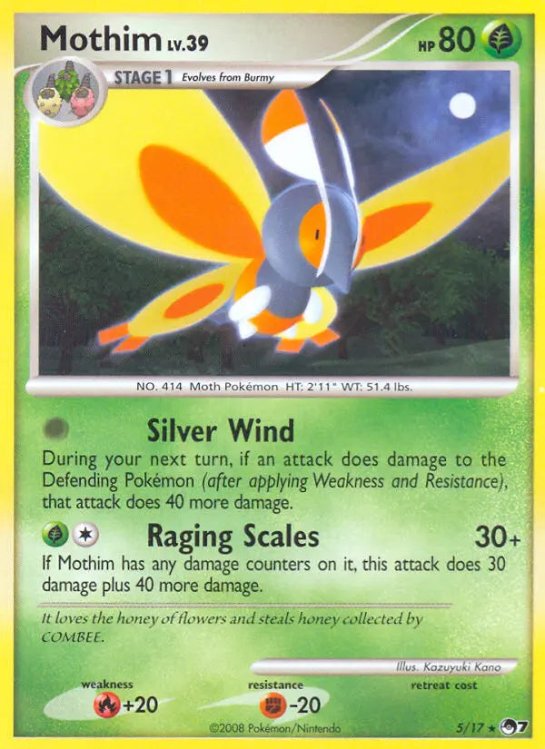Mothim 5 POP Series 7 Pokesingles