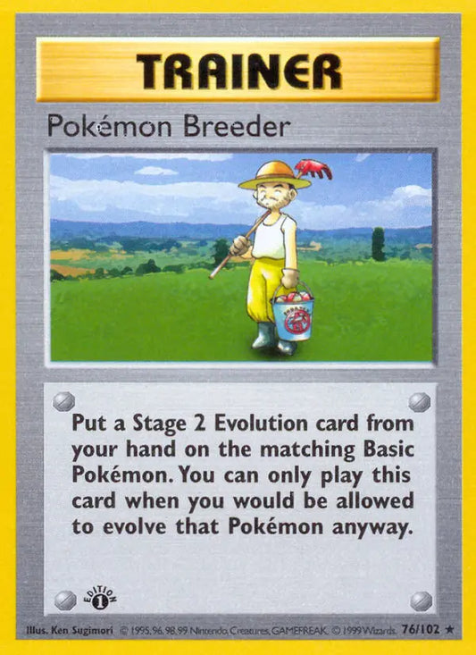 Pokémon Breeder 76 Base Set Pokesingles