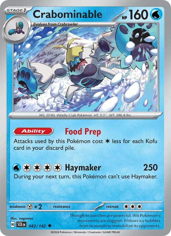Crabominable 42 Stellar Crown Pokesingles