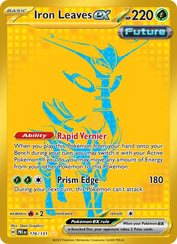 Iron Leaves ex 176 Prismatic Evolutions Pokesingles