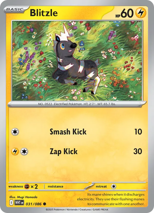 Blitzle 31 White Flare Pokesingles