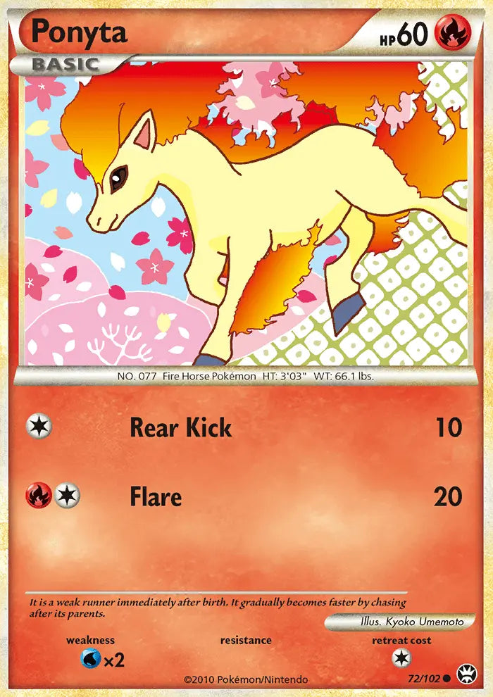 Ponyta 72 Triumphant Pokesingles