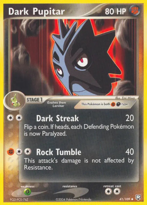 Dark Pupitar 41 Team Rocket Returns Pokesingles