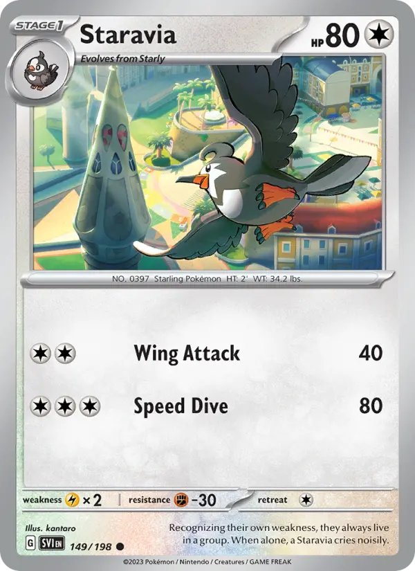 Staravia 149 Scarlet & Violet Pokesingles
