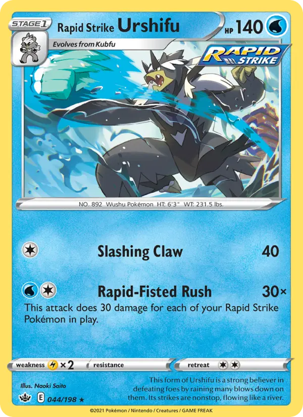 Rapid Strike Urshifu 44 Chilling Reign Pokesingles