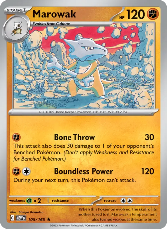 Marowak 105 151 Pokesingles