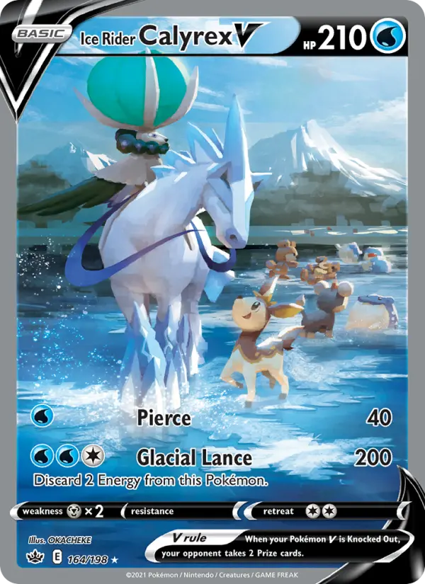 Ice Rider Calyrex V 164 Chilling Reign Pokesingles