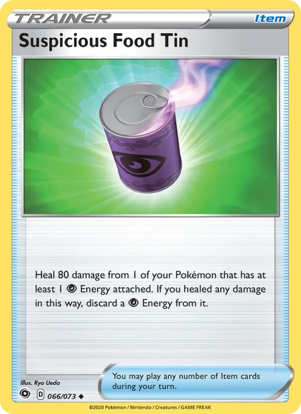 Suspicious Food Tin 66 Champion's Path Pokesingles