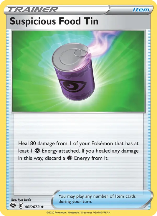 Suspicious Food Tin 66 Champion's Path Pokesingles