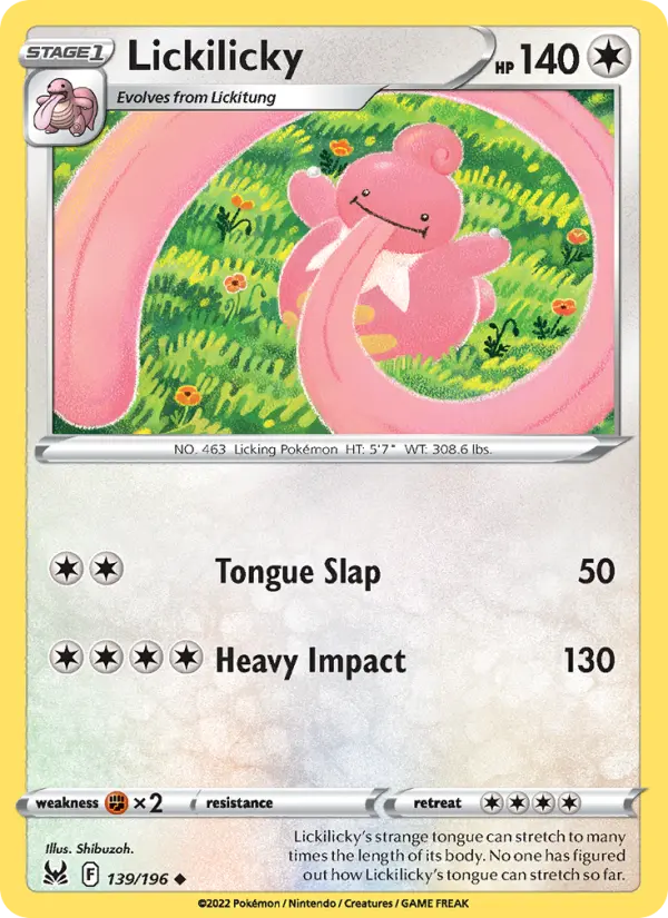 Lickilicky 139 Lost Origin Pokesingles