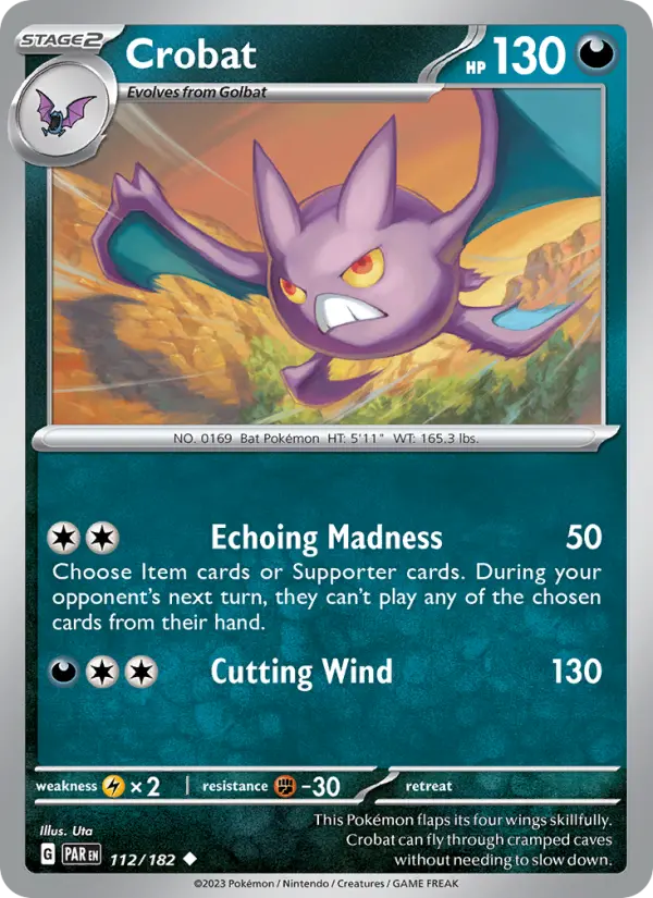 Crobat 112 Paradox Rift Pokesingles