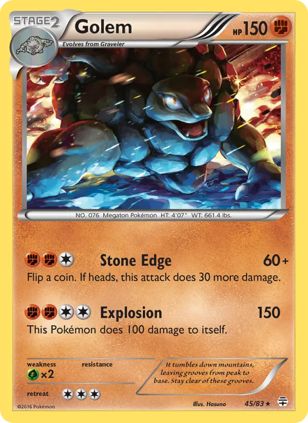 Golem 45 Generations Pokesingles