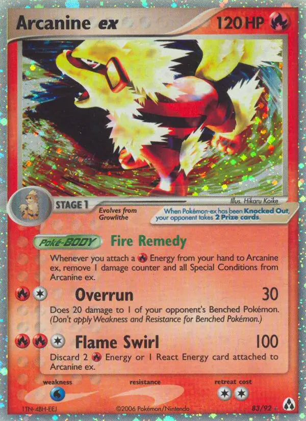 Arcanine ex 83 Legend Maker Pokesingles