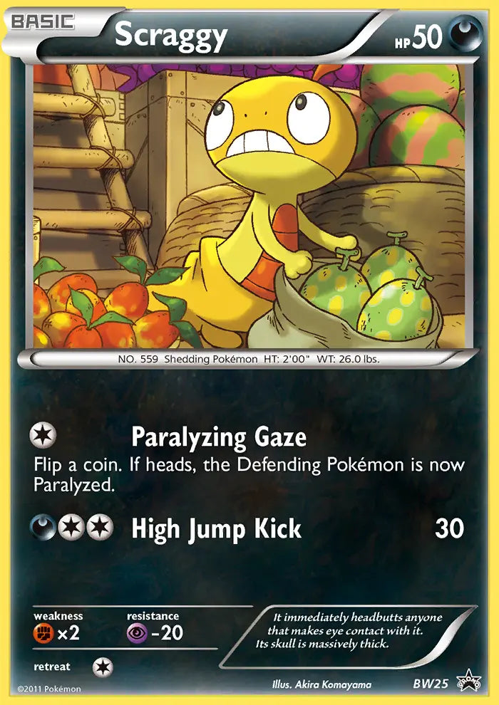 Scraggy BW25 BW Black Star Promos Pokesingles