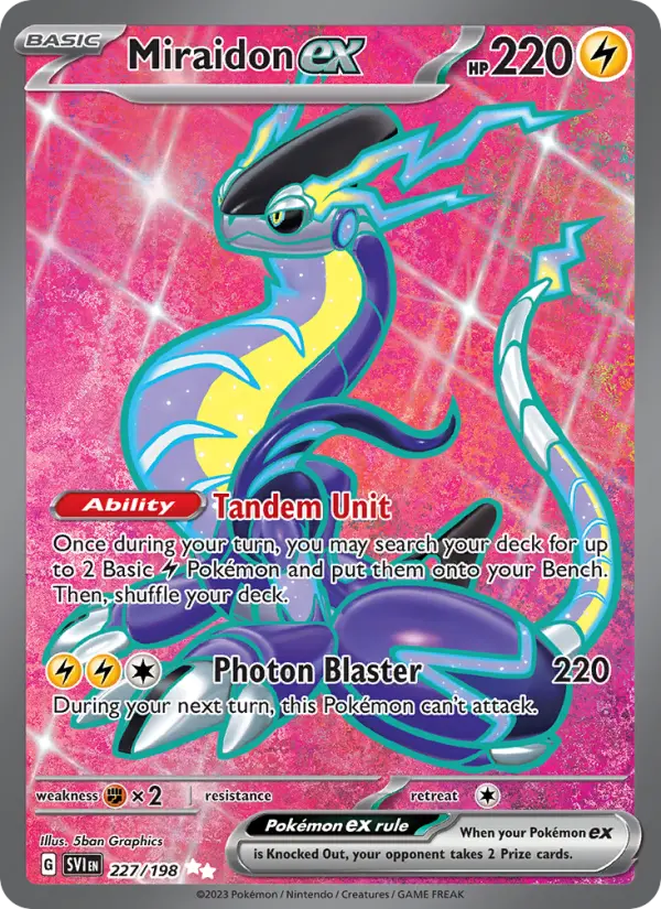 Miraidon ex 227 Scarlet & Violet Pokesingles
