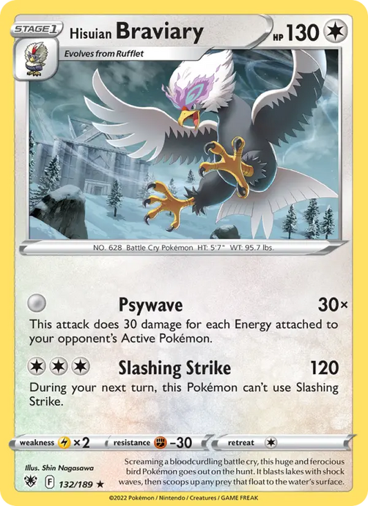 Hisuian Braviary 132 Astral Radiance Pokesingles
