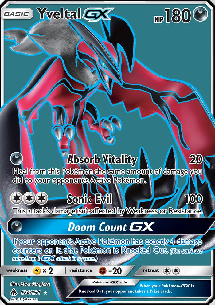 Yveltal GX 124 Forbidden Light Pokesingles
