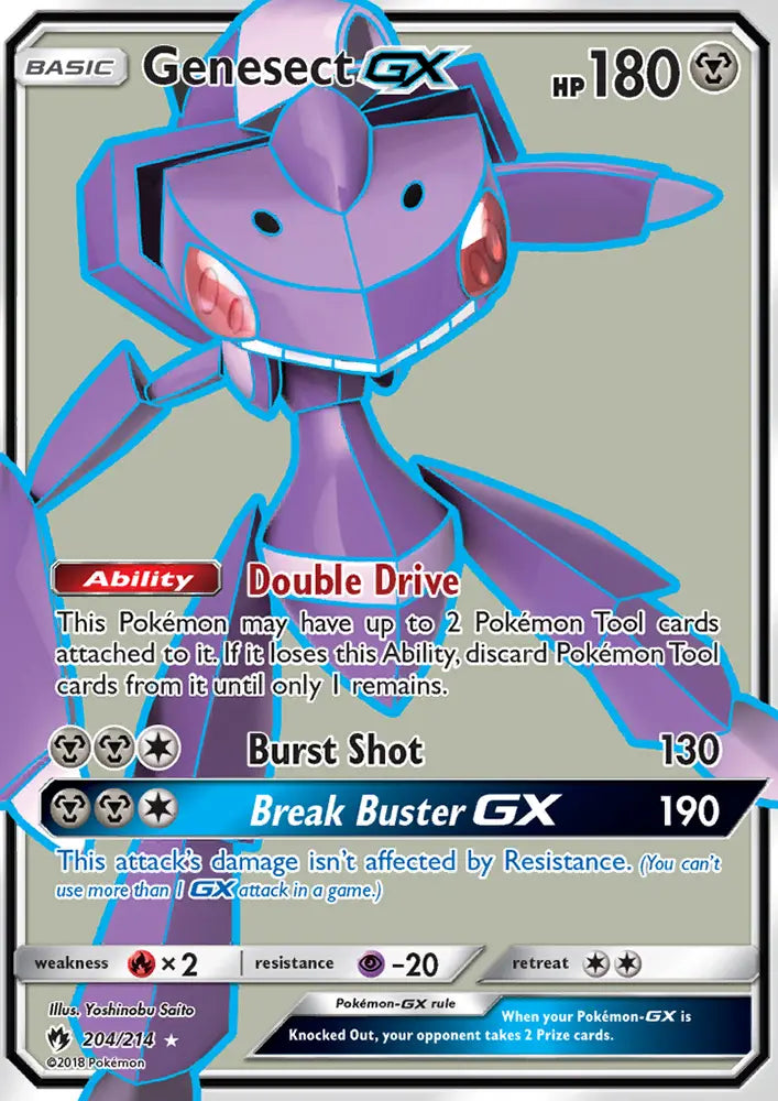 Genesect GX 204 Lost Thunder Pokesingles