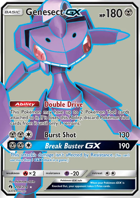 Genesect GX 204 Lost Thunder Pokesingles
