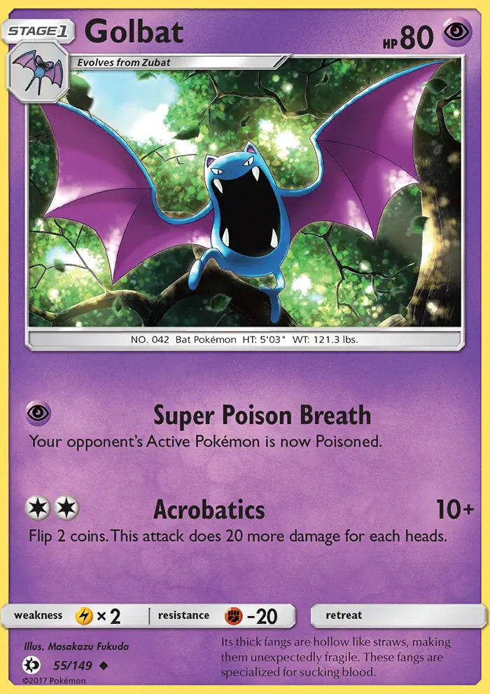 Golbat 55 Sun & Moon Pokesingles