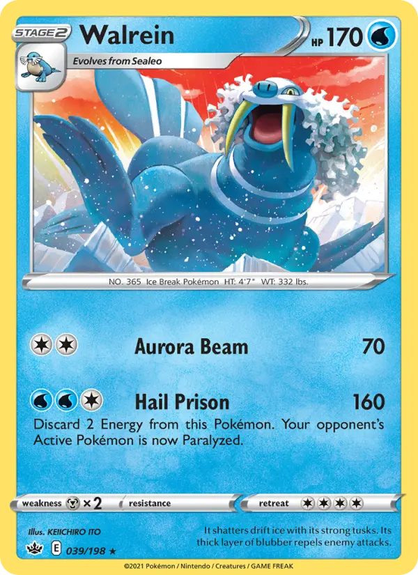 Walrein 39 Chilling Reign Pokesingles