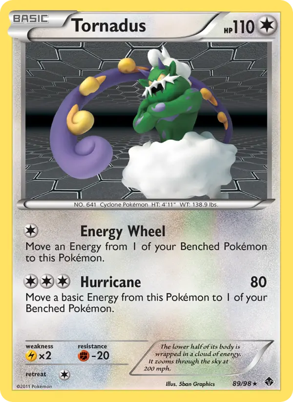 Tornadus 89 Emerging Powers Pokesingles