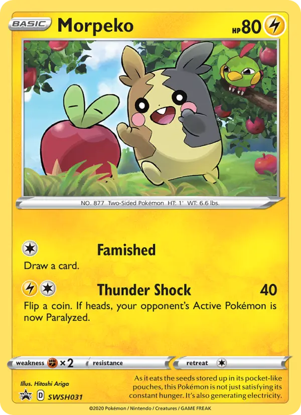 Morpeko SWSH031 SWSH Black Star Promos Pokesingles