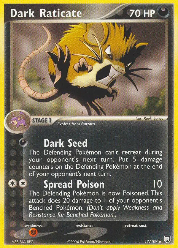 Dark Raticate 17 Team Rocket Returns Pokesingles