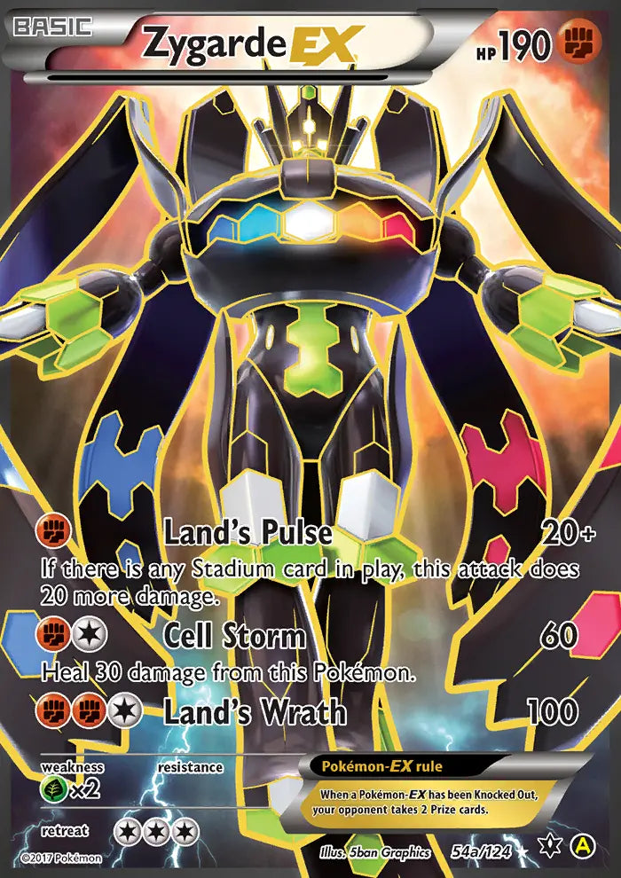 Zygarde EX 54a Fates Collide Pokesingles