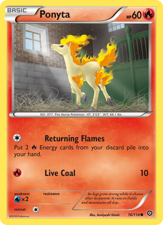 Ponyta 16 Steam Siege Pokesingles