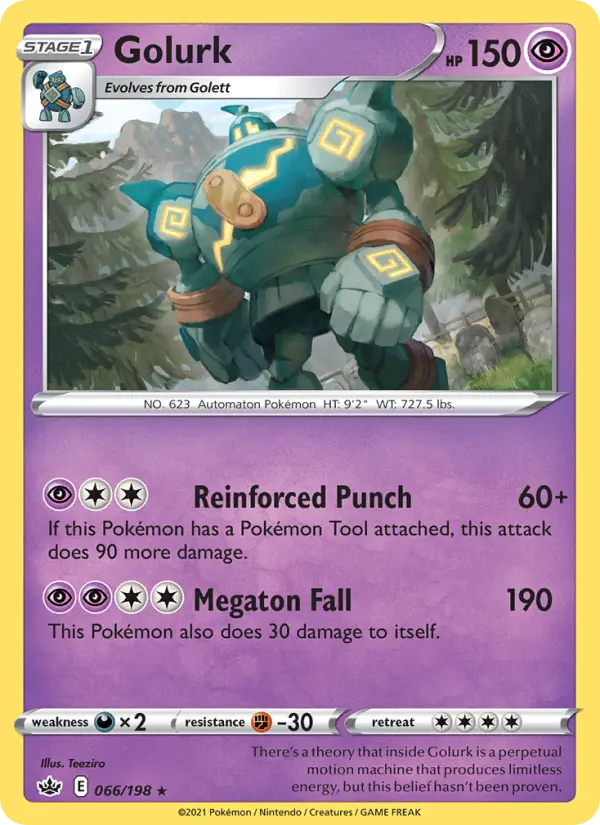 Golurk 66 Chilling Reign Pokesingles