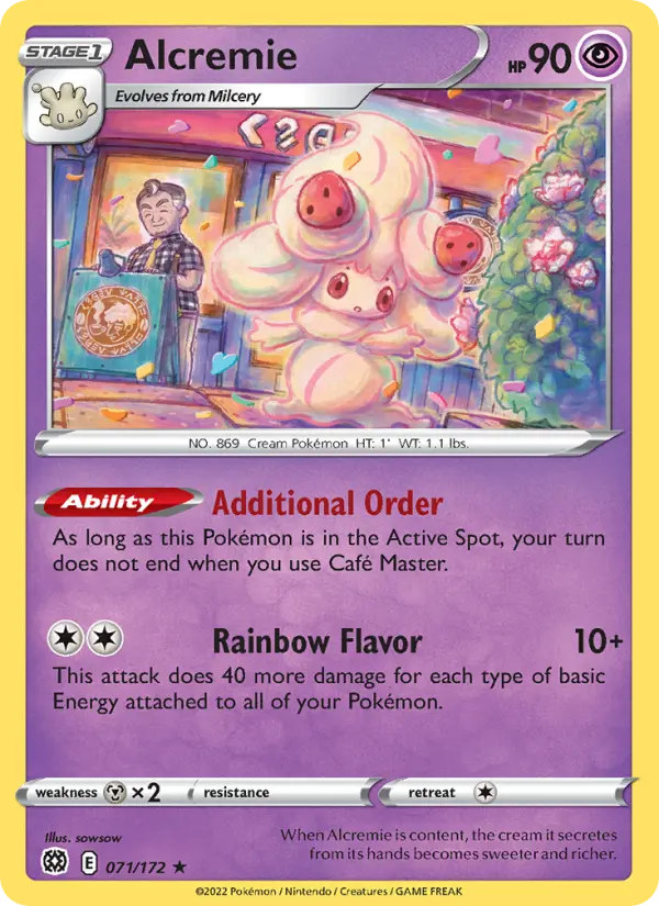 Alcremie 71 Brilliant Stars Pokesingles