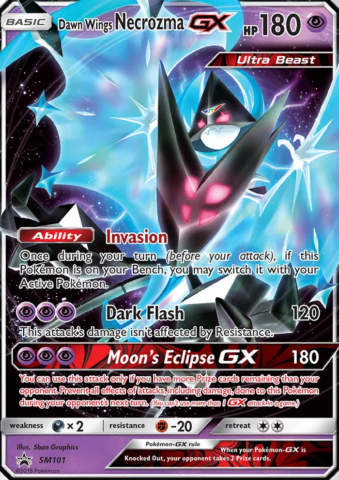 Dawn Wings Necrozma GX SM101 SM Black Star Promos Pokesingles