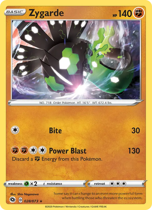 Zygarde 28 Champion's Path Pokesingles