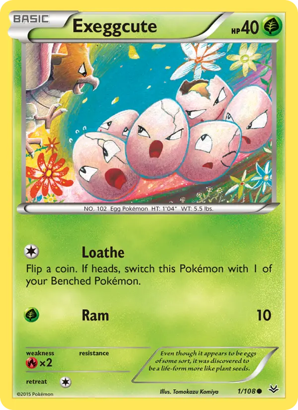 Exeggcute 1 Roaring Skies Pokesingles