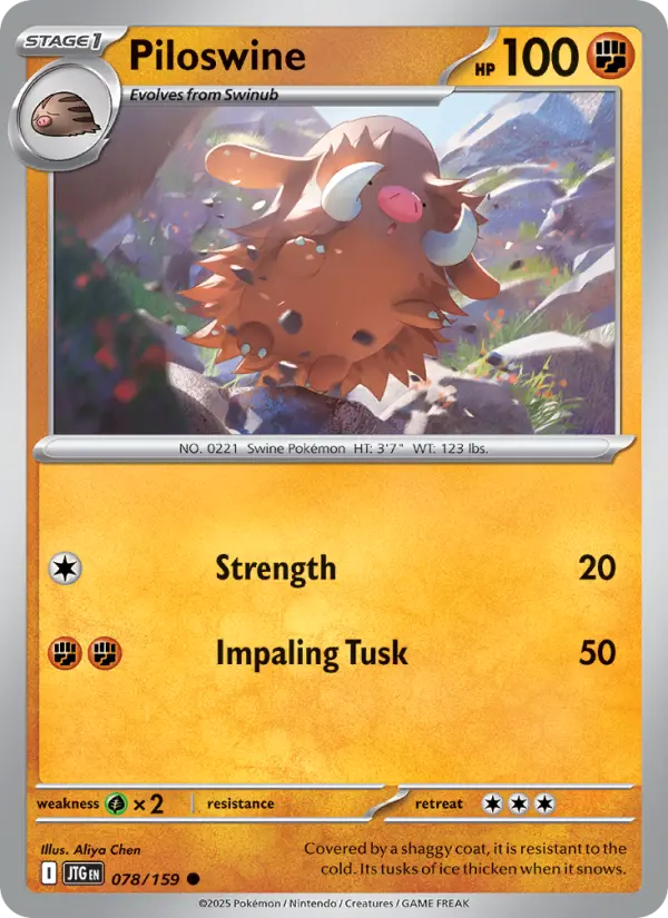 Piloswine 78 Journey Together Pokesingles
