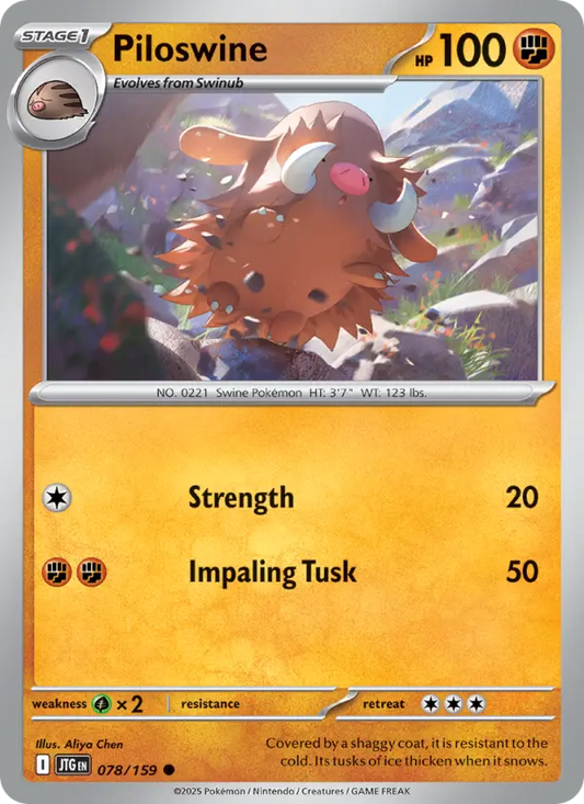Piloswine 78 Journey Together Pokesingles