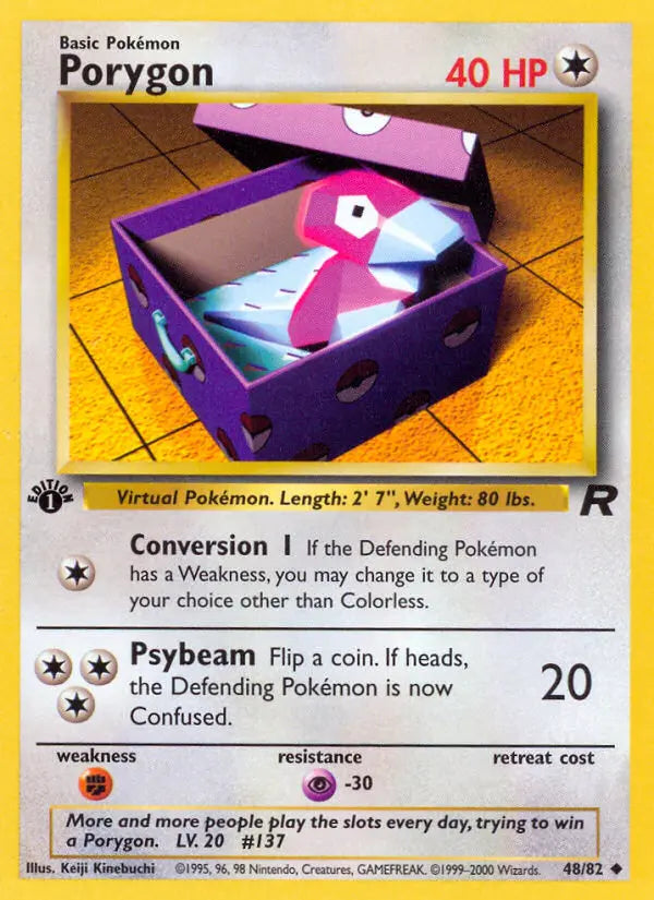 Porygon 48 Team Rocket Pokesingles