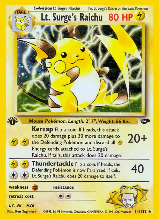 Lt. Surge's Raichu 11 Gym Challenge Pokesingles