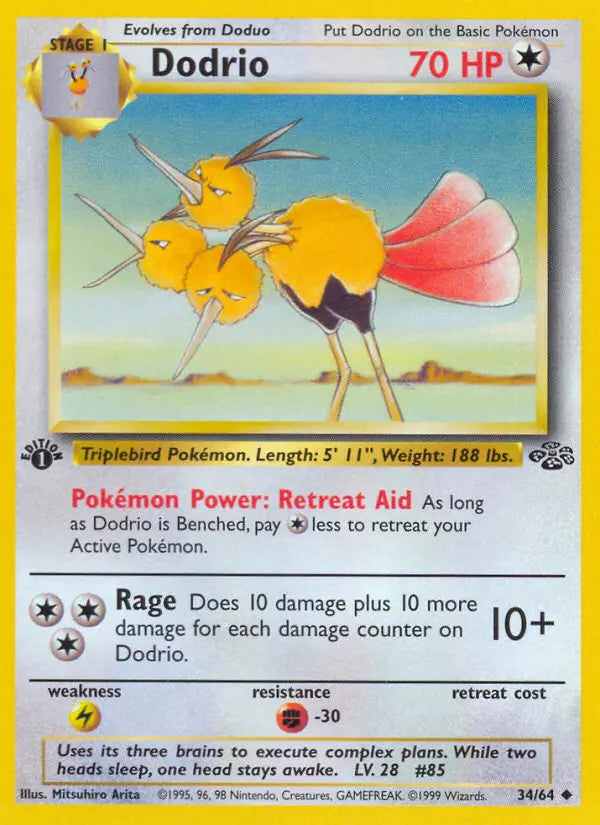Dodrio 34 Jungle Pokesingles
