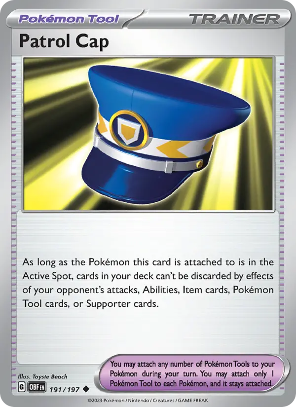Patrol Cap 191 Obsidian Flames Pokesingles