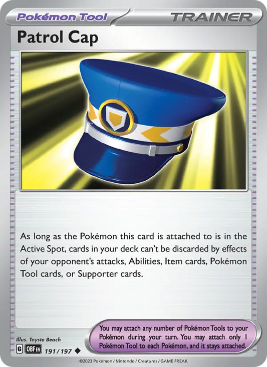 Patrol Cap 191 Obsidian Flames Pokesingles