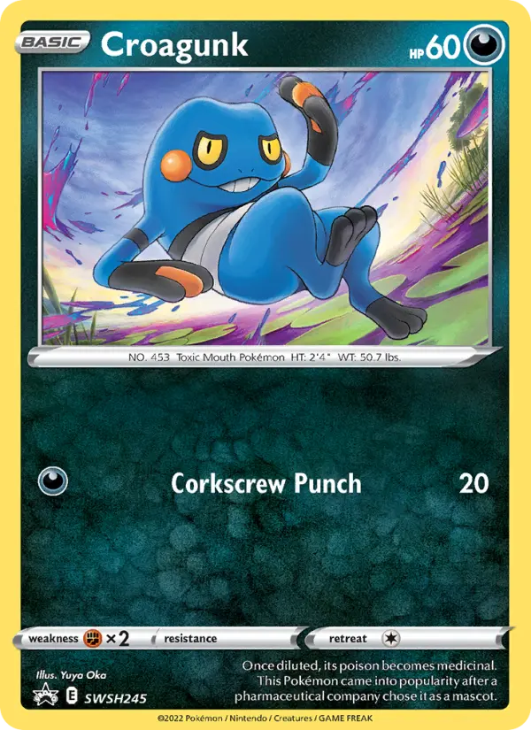 Croagunk SWSH245 SWSH Black Star Promos Pokesingles